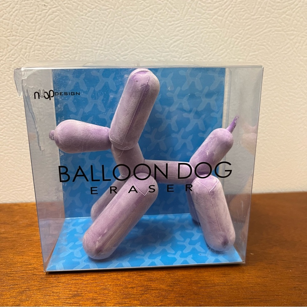 NWT Balloon Dog Eraser, Purple